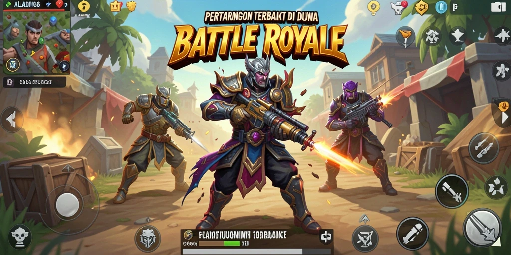 Tampilan layaknya medan pertempuran di ALADIN66 dengan aksi Battle Royale yang intens.