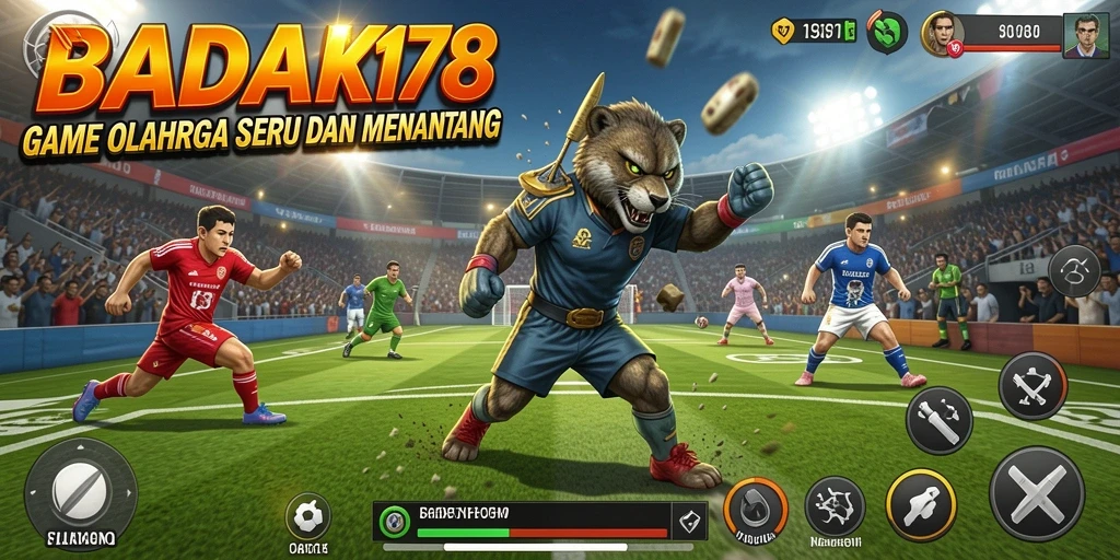 Tampilan gameplay BADAK178 dengan fitur olahraga yang mendebarkan.