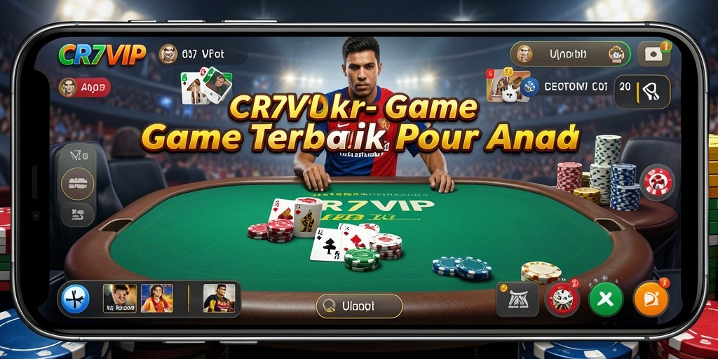 Tampilan menarik dari permainan Poker dalam CR7VIP.