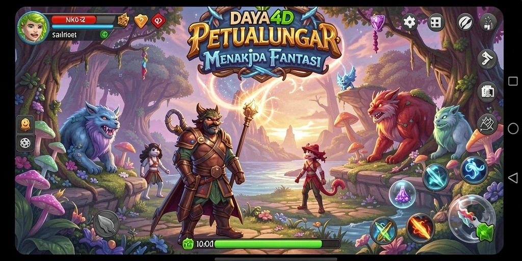 Tampilan gameplay seru di dalam dunia fantasi DAYA4D.