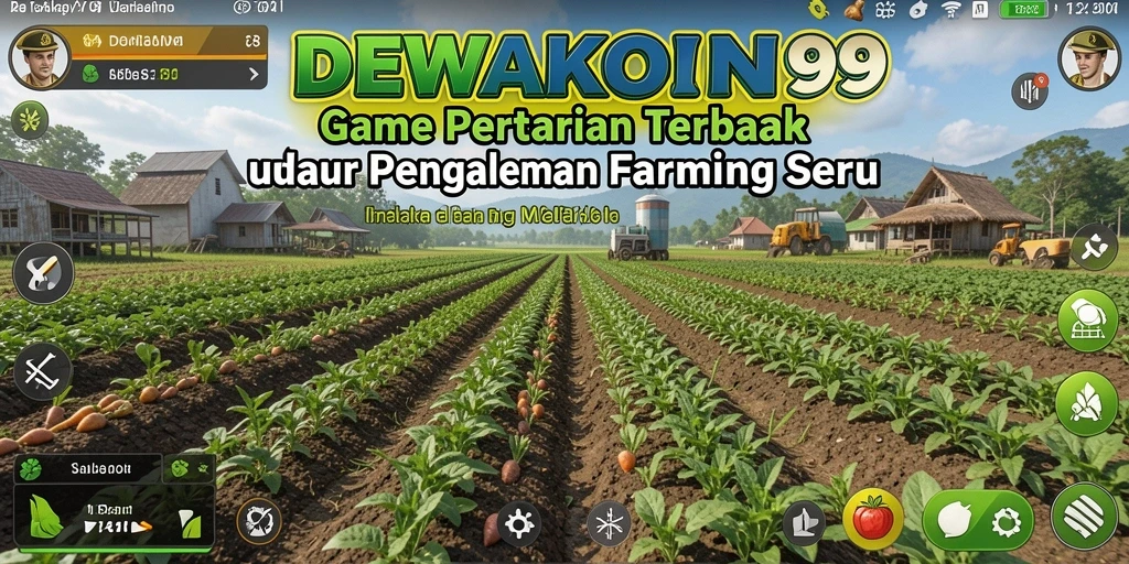Tangkapan layar gameplay DEWAKOIN99 dengan aksi bertani yang menarik.