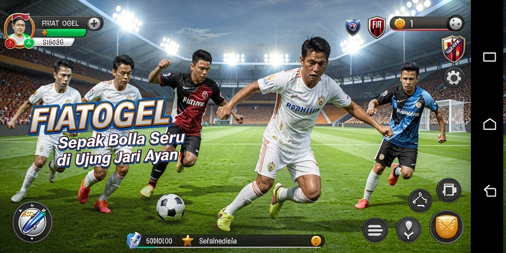 Tampilan gameplay FIATOGEL yang mendebarkan dan grafis menawan.