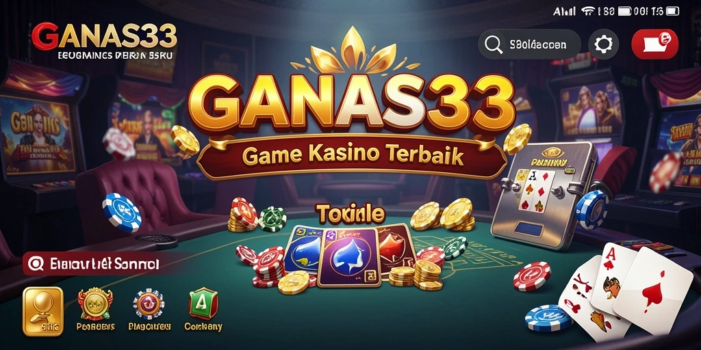 Tampilan gameplay Kasino yang menarik dan seru di GANAS33.