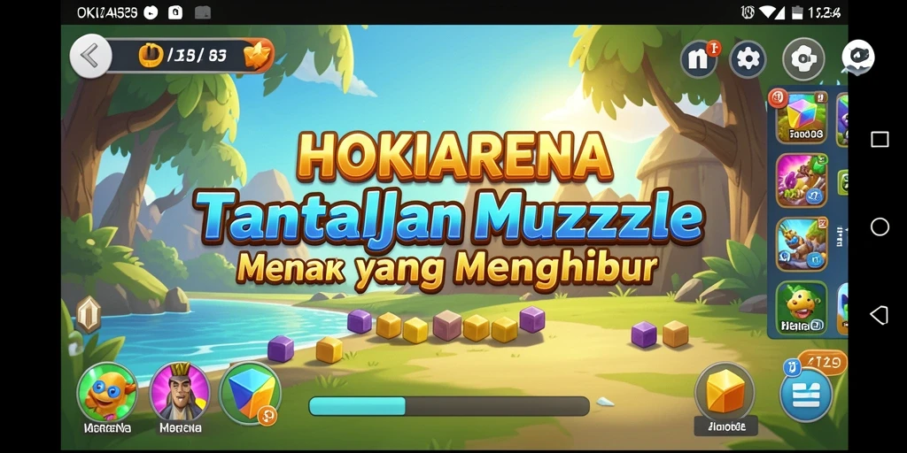 Screenshot HOKIARENA menampilkan berbagai tantangan Puzzle yang menarik.