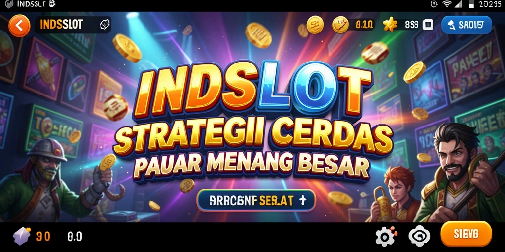 Tangkapan layar utama menunjukkan gameplay strategis yang mendebarkan di INDSLOT.