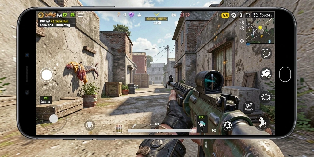 Tampilan gameplay <strong>INOVA77</strong> yang intens dan mendebarkan saat pertempuran.