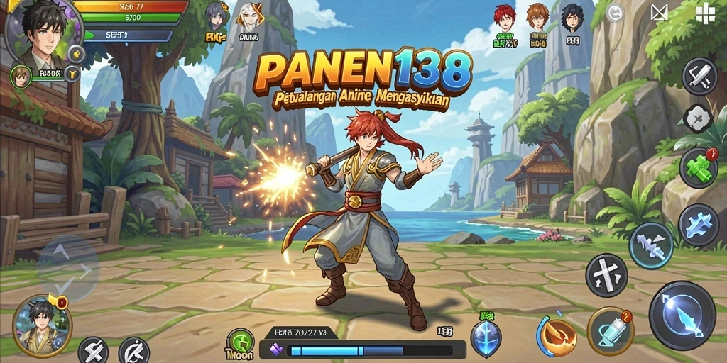 Tampilan gameplay seru dalam dunia Anime yang menawan.