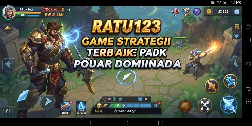 Tampilan gameplay mendalam dari RATU123, menampilkan berbagai taktik strategi.