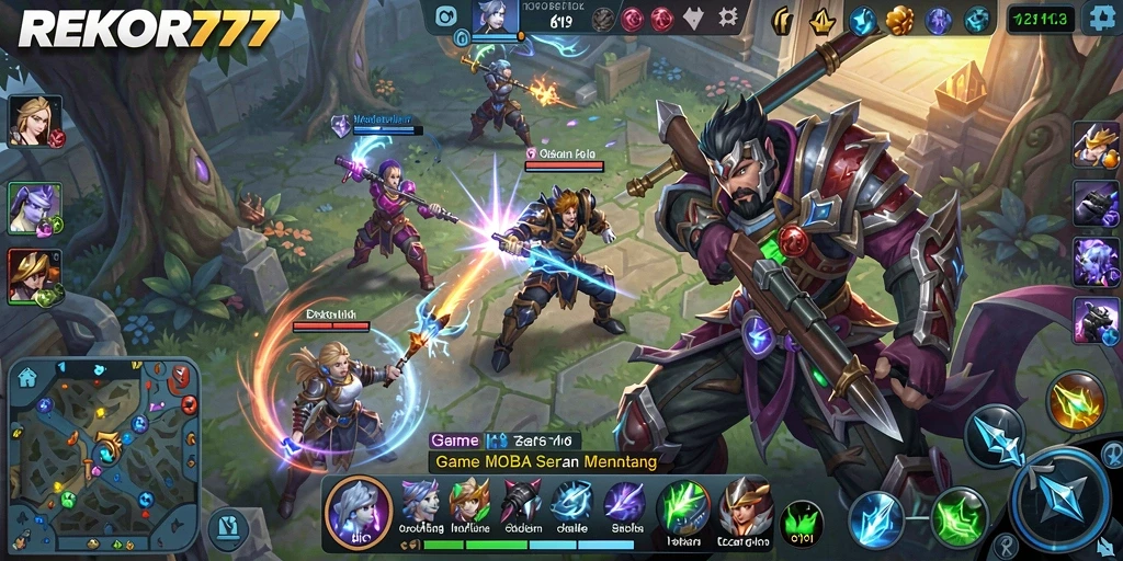 Gambaran aksi seru di arena pertempuran REKOR777.