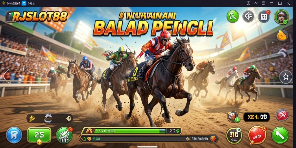 Gameplay RJSLOT88 yang seru di lintasan balap.