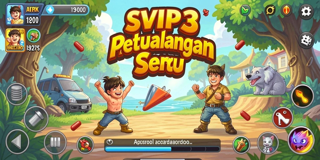 Tangkapan layar gameplay SVIP3 yang penuh aksi dan tantangan.