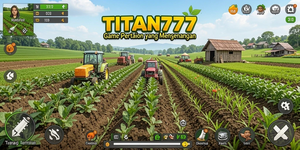 Gameplay seru bertani dan membangun kebun di TITAN777.