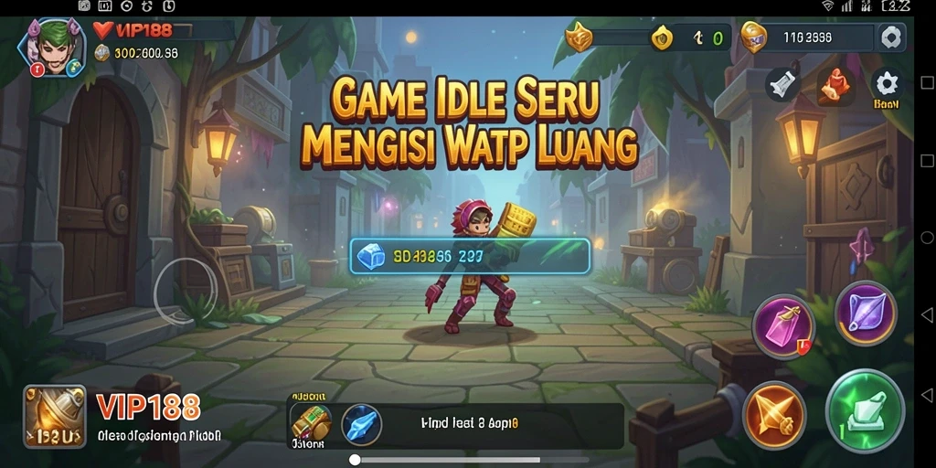 Tampilan menarik dari gameplay Idle di VIP188.