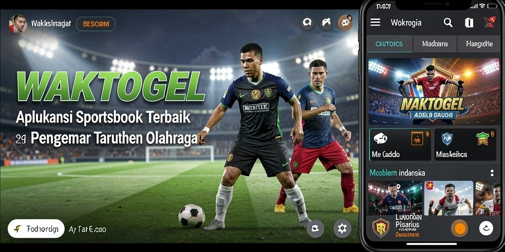 Tangkapan layar WAKTOGEL menampilkan antarmuka taruhan olahraga yang menarik.
