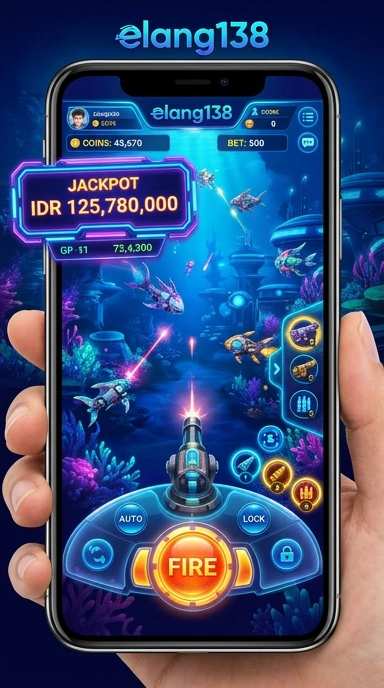 Tampilan antarmuka utama aplikasi elang138.
